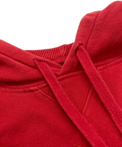 POLO RALPH LAUREN（ポロ・ラルフローレン）POLO RALPH LAUREN (ポロ・ラルフローレン) ワンポイントパーカー レッド サイズ:Mの古着・服飾アイテム