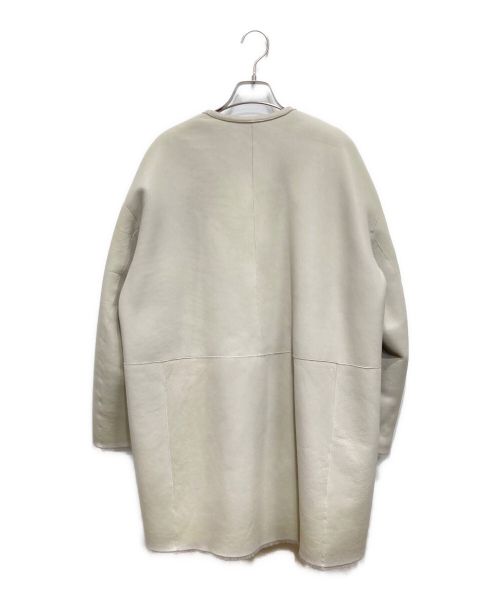 DRAWER（ドゥロワー）DRAWER (ドゥロワー) ムートンVネックコート ベージュ サイズ:36の古着・服飾アイテム