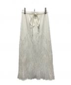 PLEATS PLEASEプリーツプリーズ）の古着「プリーツスカート」｜ホワイト