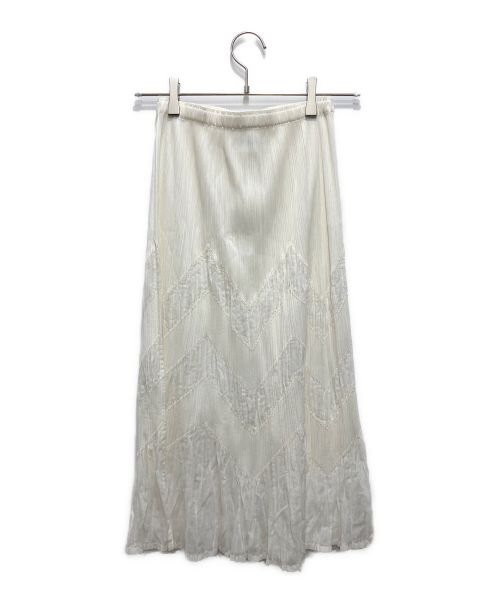 PLEATS PLEASE（プリーツプリーズ）PLEATS PLEASE (プリーツプリーズ) プリーツスカート ホワイト サイズ:Sの古着・服飾アイテム