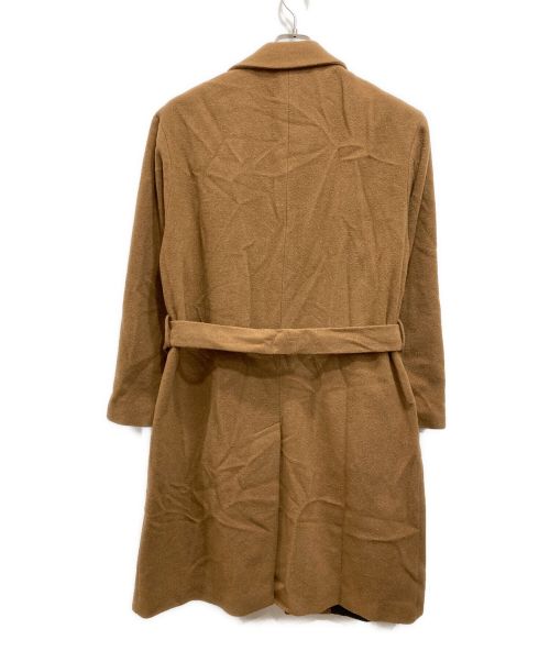 HEVO（イーヴォ）Hevo (イーヴォ) ベルテッドチェスターコート ブラウン サイズ:50の古着・服飾アイテム