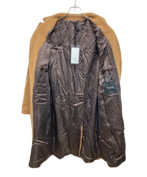 HEVO（イーヴォ）Hevo (イーヴォ) ベルテッドチェスターコート ブラウン サイズ:50の古着・服飾アイテム