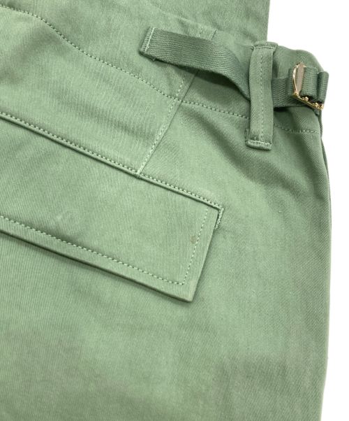 DRAWER（ドゥロワー）DRAWER (ドゥロワー) コットンサテン サロペット／6514-236-1295 グリーン サイズ:Freeの古着・服飾アイテム