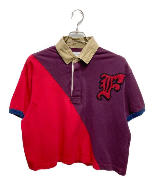 FACETASM（ファセッタズム）FACETASM (ファセッタズム) SWITCHED PATCH POLO SHIRT／パッチポロシャツ パープル サイズ:3の古着・服飾アイテム