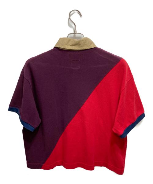 FACETASM（ファセッタズム）FACETASM (ファセッタズム) SWITCHED PATCH POLO SHIRT／パッチポロシャツ パープル サイズ:3の古着・服飾アイテム