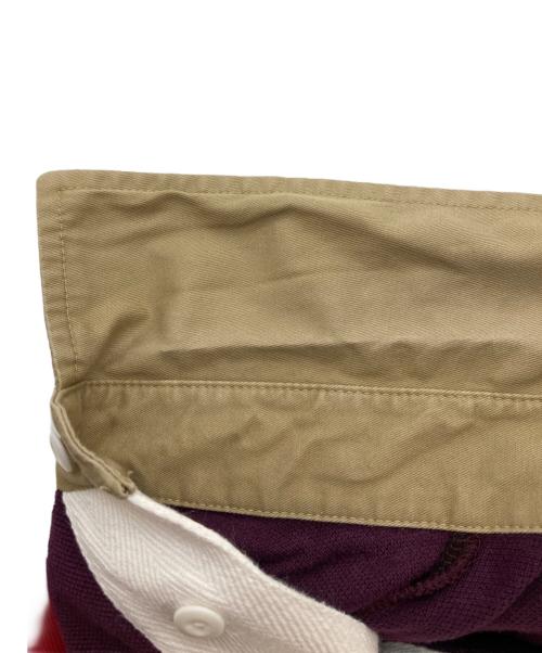 FACETASM（ファセッタズム）FACETASM (ファセッタズム) SWITCHED PATCH POLO SHIRT／パッチポロシャツ パープル サイズ:3の古着・服飾アイテム