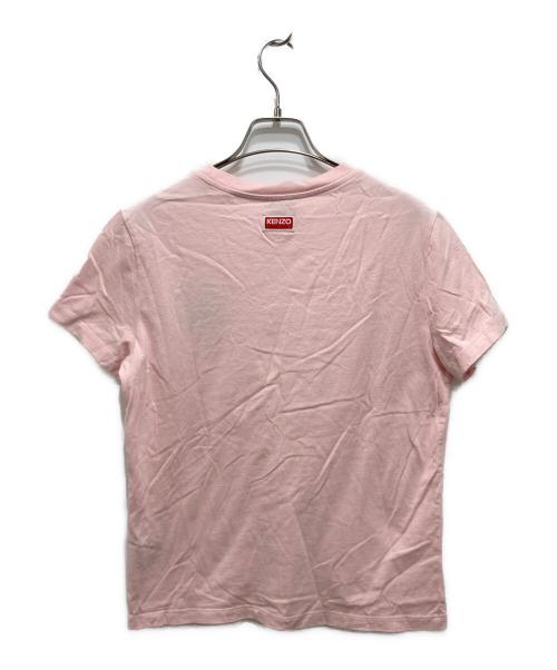 KENZO（ケンゾー）KENZO (ケンゾー) 'Varsity Tiger' 刺繍 Tシャツ ピンク サイズ:Mの古着・服飾アイテム
