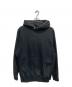 ATON（エイトン）の古着「GARMENT DYE URAKE HOODIE/プルオーバーパーカー」｜ブラック