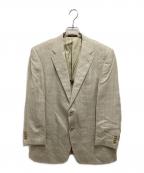 savile raw×ethomasサビルロウ×イートーマス）の古着「シルク混テーラードジャケット」｜ベージュ