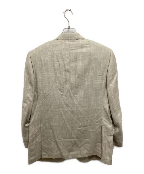 savile raw（サビルロウ）savile raw (サビルロウ) ethomas (イートーマス) シルク混テーラードジャケット ベージュ サイズ:96BE4の古着・服飾アイテム