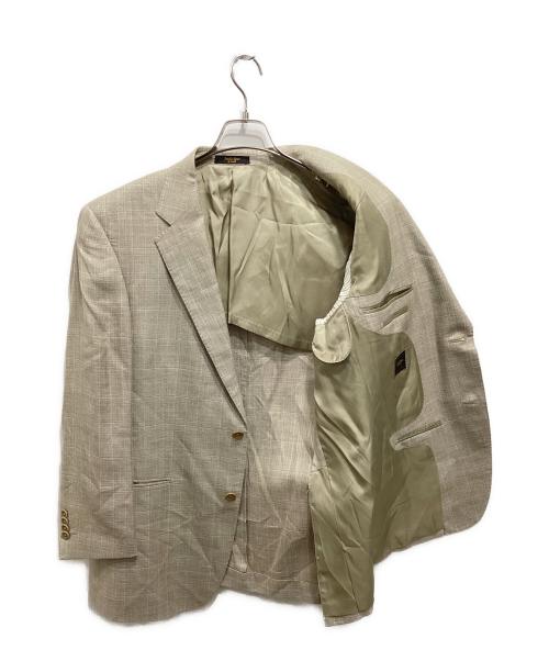 savile raw（サビルロウ）savile raw (サビルロウ) ethomas (イートーマス) シルク混テーラードジャケット ベージュ サイズ:96BE4の古着・服飾アイテム