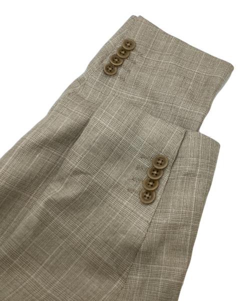 savile raw（サビルロウ）savile raw (サビルロウ) ethomas (イートーマス) シルク混テーラードジャケット ベージュ サイズ:96BE4の古着・服飾アイテム