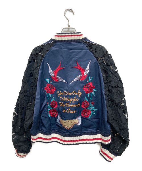 Maison MIHARA YASUHIRO（メゾン ミハラ ヤスヒロ）Maison MIHARA YASUHIRO (メゾン ミハラ ヤスヒロ) レーススカジャン ネイビー サイズ:FREEの古着・服飾アイテム
