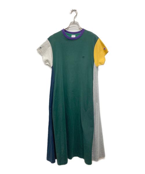 Champion（チャンピオン）Champion (チャンピオン) BEAMS BOY (ビームスボーイ) ワンピース グリーン サイズ:sの古着・服飾アイテム