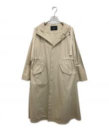 allumer（アリュメール）の古着「ミリタリー フーデット コート」｜ベージュ