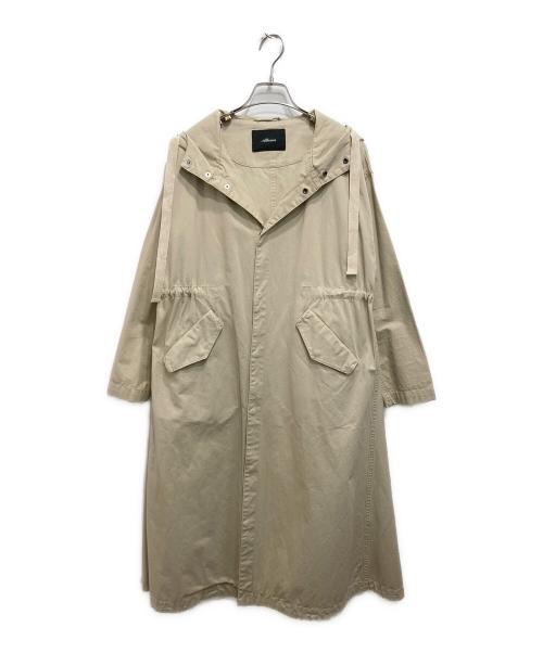 allumer（アリュメール）allumer (アリュメール) ミリタリー フーデット コート ベージュ サイズ:1の古着・服飾アイテム