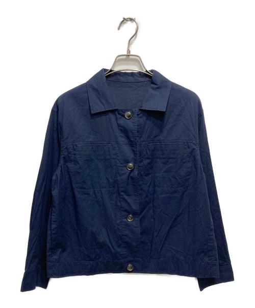 HUMAN WOMAN（ヒューマンウーマン）HUMAN WOMAN (ヒューマンウーマン) コードストライプローンブルゾン ネイビー サイズ:Mの古着・服飾アイテム