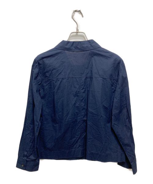 HUMAN WOMAN（ヒューマンウーマン）HUMAN WOMAN (ヒューマンウーマン) コードストライプローンブルゾン ネイビー サイズ:Mの古着・服飾アイテム