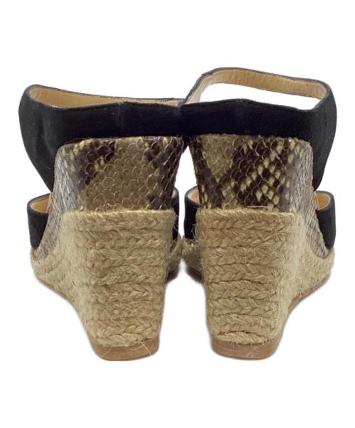 PELLICO（ペリーコ）PELLICO (ペリーコ) コルクパイソンウェッジサンダル ベージュ サイズ:38の古着・服飾アイテム