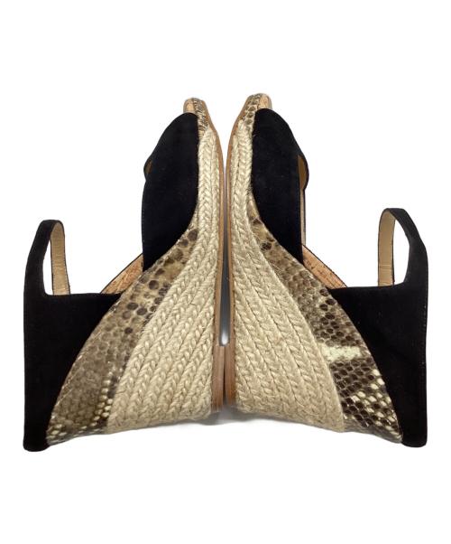 PELLICO（ペリーコ）PELLICO (ペリーコ) コルクパイソンウェッジサンダル ベージュ サイズ:38の古着・服飾アイテム