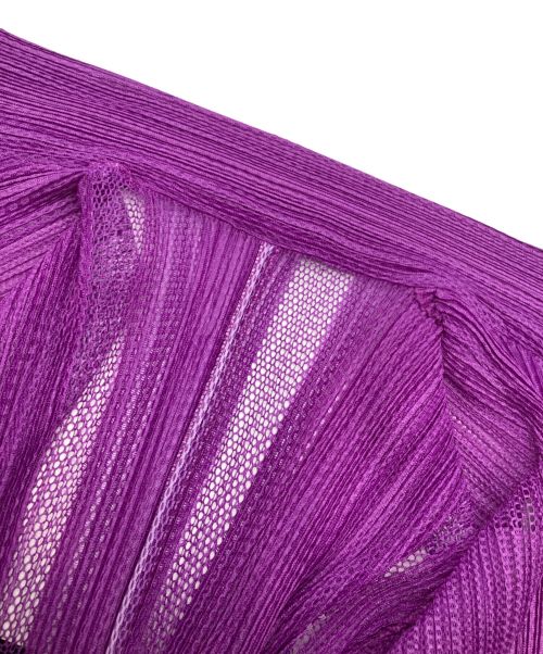 PLEATS PLEASE（プリーツプリーズ）PLEATS PLEASE (プリーツプリーズ) プリーツシャツ パープル サイズ:3の古着・服飾アイテム