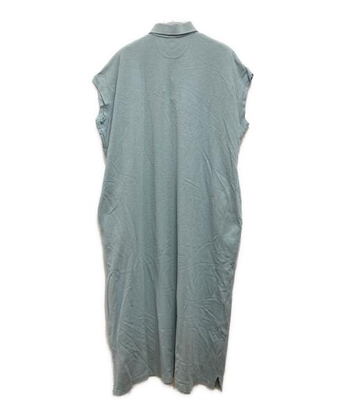 45R（フォーティファイブ・アール）45R (フォーティファイブ・アール) ジンバカノコの33色ポロドレス ブルー サイズ:FREEの古着・服飾アイテム