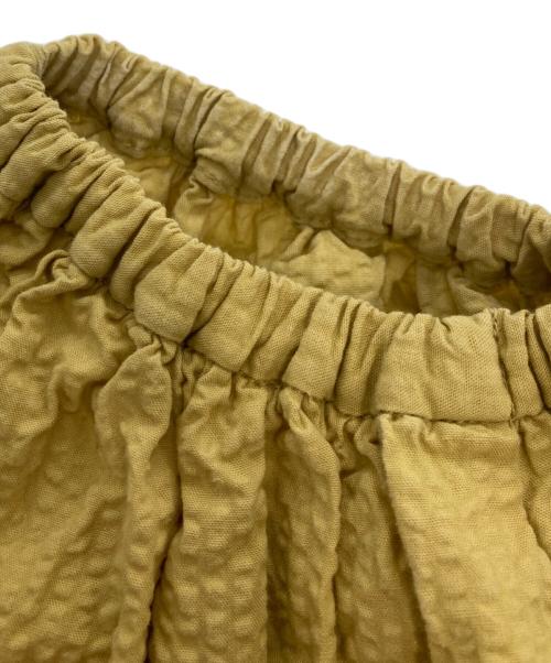 SLOBE IENA（スローブ イエナ）SLOBE IENA (スローブ イエナ) コットンサッカー ボリュームスリーブワンピース イエロー サイズ:Mの古着・服飾アイテム