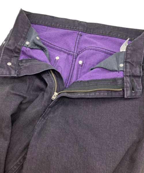 LITTLEBIG（リトルビッグ）LITTLEBIG (リトルビッグ) Color Wide Denim/カラーワイドデニム パープル サイズ:44の古着・服飾アイテム