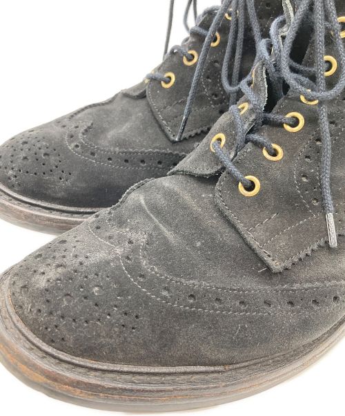 Tricker's（トリッカーズ）Tricker's (トリッカーズ) スエードカントリーブーツ ブラック サイズ:9.5の古着・服飾アイテム