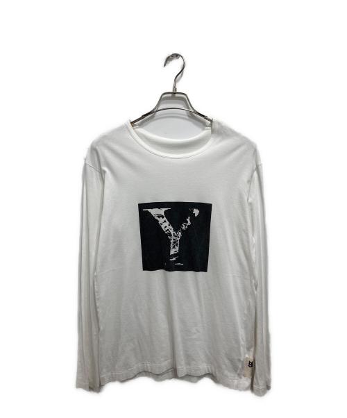 yohji yamamoto+noir（ヨウジヤマモトプリュスノアール）yohji yamamoto+noir (ヨウジヤマモトプリュスノアール) ロングスリーブカットソー ホワイト サイズ:2の古着・服飾アイテム
