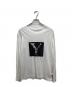 yohji yamamoto+noir（ヨウジヤマモトプリュスノアール）の古着「ロングスリーブカットソー」｜ホワイト
