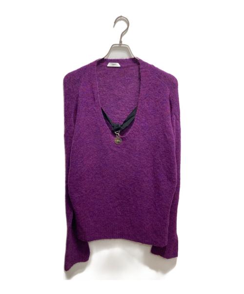 DIESEL（ディーゼル）DIESEL (ディーゼル) チャームニット パープル サイズ:xxsの古着・服飾アイテム