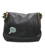 ANYA HINDMARCHアニヤ・ハインドマーチ）の古着「メッセンジャーバッグ」｜ブラック