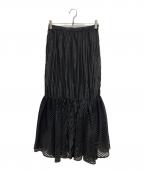 elenoreエレノア）の古着「ストライプスカート」｜ブラック