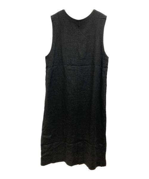 かぐれ（カグレ）かぐれ (カグレ) リネンワンピース ブラック サイズ:Sの古着・服飾アイテム