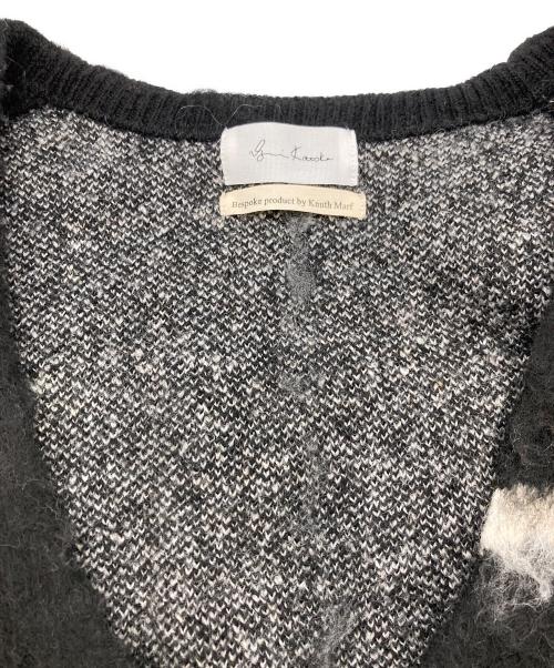 Knuth Marf（クヌースマーフ）Knuth Marf (クヌースマーフ) モヘヤブレンドUネックプルオーバーニット ブラック サイズ:Fの古着・服飾アイテム