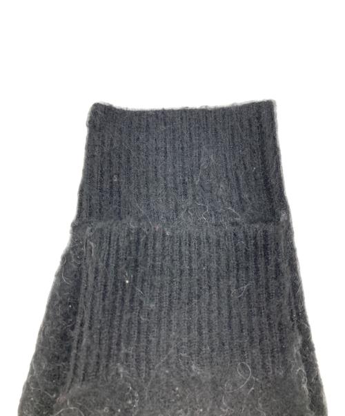 Knuth Marf（クヌースマーフ）Knuth Marf (クヌースマーフ) モヘヤブレンドUネックプルオーバーニット ブラック サイズ:Fの古着・服飾アイテム