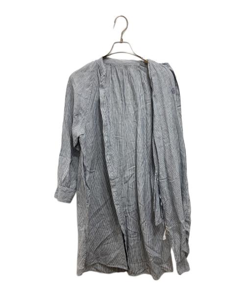 SCAPA（スキャパ）SCAPA (スキャパ) リネンシャツワンピース ブラック サイズ:38の古着・服飾アイテム