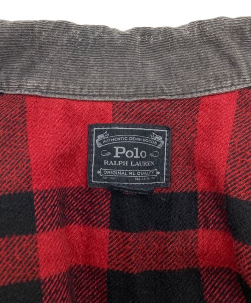 POLO RALPH LAUREN（ポロ・ラルフローレン）POLO RALPH LAUREN (ポロ・ラルフローレン) ブランケットトラッカージャケット グレー サイズ:XSの古着・服飾アイテム