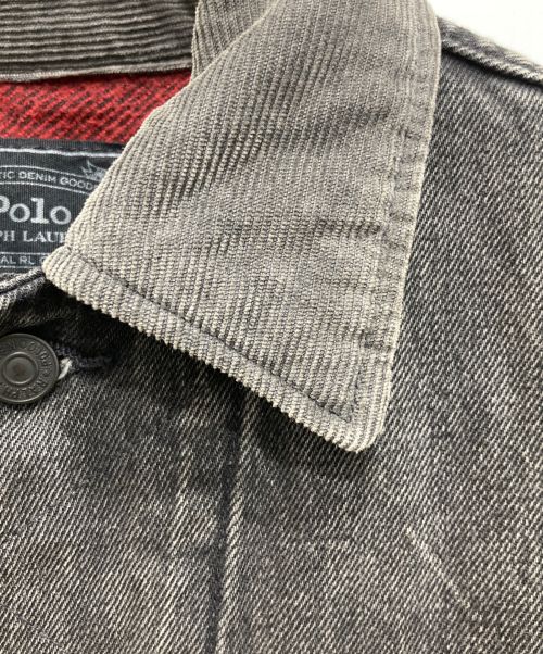 POLO RALPH LAUREN（ポロ・ラルフローレン）POLO RALPH LAUREN (ポロ・ラルフローレン) ブランケットトラッカージャケット グレー サイズ:XSの古着・服飾アイテム