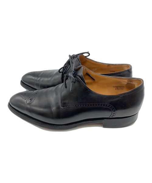 JOHN LOBB（ジョンロブ）JOHN LOBB (ジョンロブ) ミュージアムカーフウイングチップドレスシューズ ブラック サイズ:6.5の古着・服飾アイテム