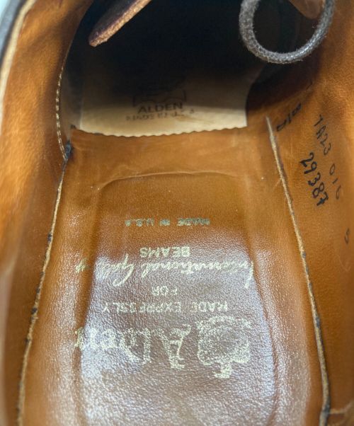 Alden（オールデン）Alden (オールデン) International Gallery (インターナショナルギャラリー) コードバンプレーントゥードレスシューズ ブラウン サイズ:7D/Bの古着・服飾アイテム