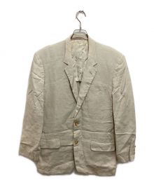 Y's for men（ワイズフォーメン）の古着「リネンテーラードジャケット」｜ベージュ