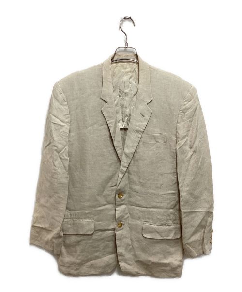 Y's for men（ワイズフォーメン）Y's for men (ワイズフォーメン) リネンテーラードジャケット ベージュ サイズ:Mの古着・服飾アイテム