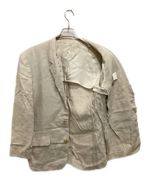 Y's for men（ワイズフォーメン）Y's for men (ワイズフォーメン) リネンテーラードジャケット ベージュ サイズ:Mの古着・服飾アイテム