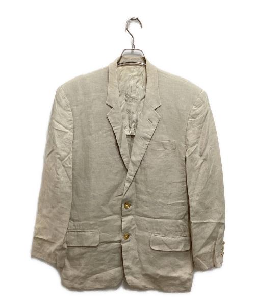 Y's for men（ワイズフォーメン）Y's for men (ワイズフォーメン) リネンテーラードジャケット ベージュ サイズ:Mの古着・服飾アイテム