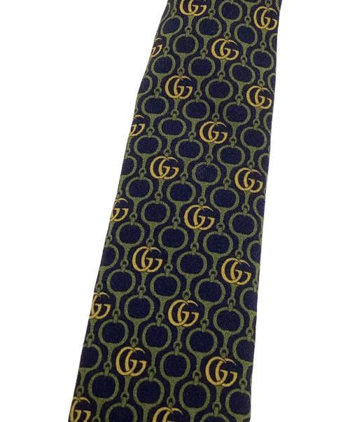GUCCI（グッチ）GUCCI (グッチ) Gロゴネクタイ グリーン サイズ:無しの古着・服飾アイテム