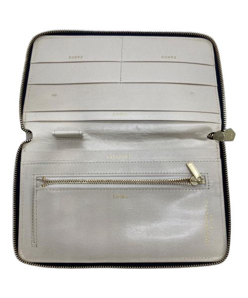 TOMORROW LAND（トゥモローランド）TOMORROW LAND (トゥモローランド) ラウンドジップオーガナイザ－ウォレット ブラックの古着・服飾アイテム