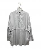 mizuiro-indミズイロインド）の古着「スキッパーシャツブラウス」｜グレー