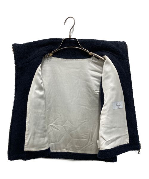 URU（ウル）URU (ウル) SHEEP BOA ZIP VEST ネイビー サイズ:2の古着・服飾アイテム